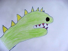 Dibujar un dinosaurio - Dibujar Dibujos - Aprender cómo dibujar paso a paso - Dibujar dibujos ANIMALES - Dibujar animales CON TU MANO