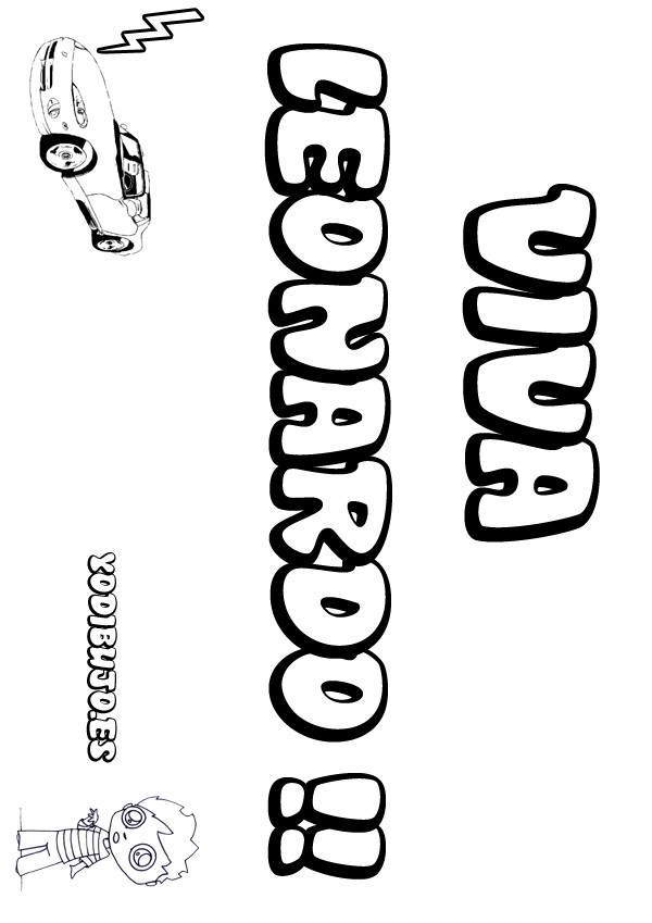 Dibujos para colorear leonardo - es.hellokids.com