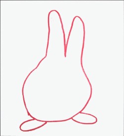 Dibujar un conejo - Dibujar Dibujos - Aprender cómo dibujar paso a paso - Dibujar dibujos ANIMALES - Dibujar animales CON TU MANO