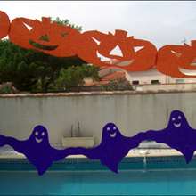 Manualidad infantil : Acordeones Fantasma y Calabaza