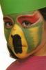El loro: maquillaje de Carnaval - Manualidades - Manualidades para ni�os - Manualidades para cada fiesta del a�o - Manualidades infantiles CARNAVAL - Maquillajes de CARNAVAL - Maquillajes CARNAVAL gratis