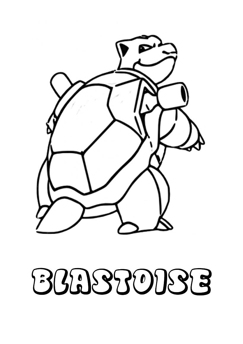 Blastoise Coloring Pages