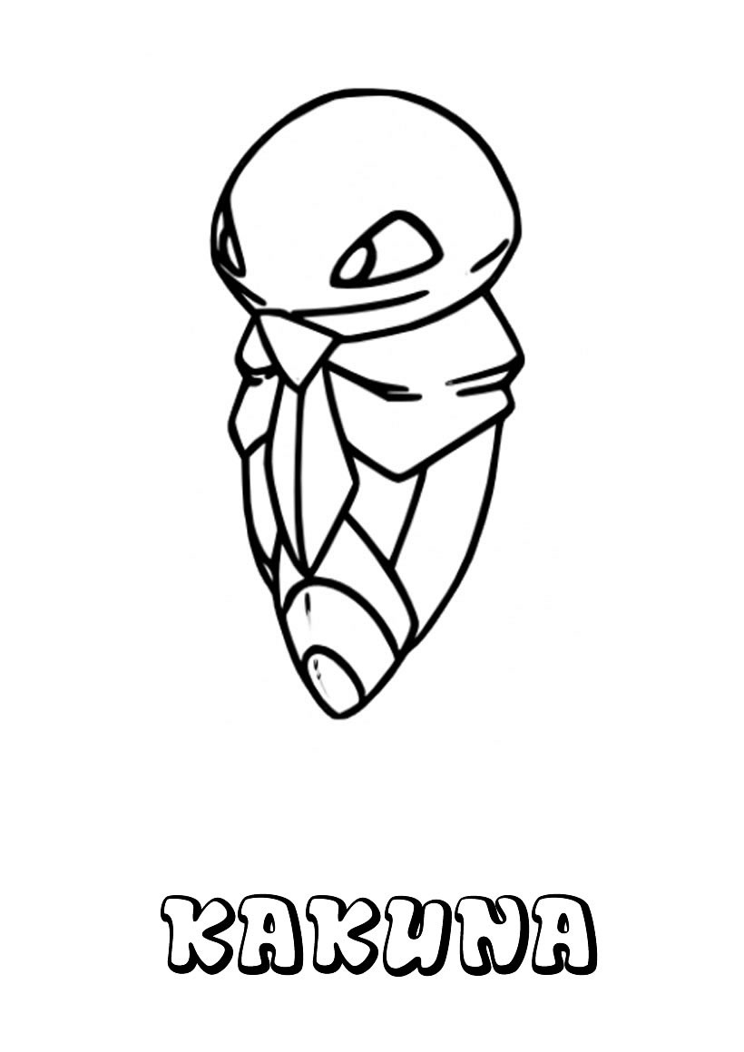 Dibujos para colorear kakuna - es.hellokids.com