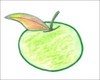 Dibuja una manzana