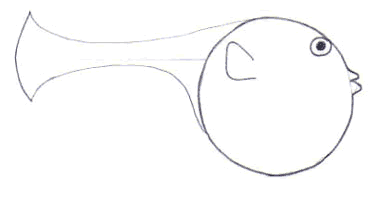 Aprender a dibujar pez globo 