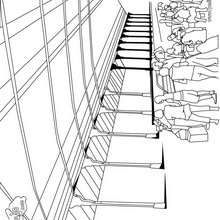 Dibujo de la estaci�n de tren - Colorear - VEHICULOS: Dibujos para colorear - Dibujos de trenes