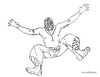 Dibujo del famoso luchador Rey Misterio - Colorear - Dibujos para colorear PERSONAJES FAMOSOS - DEPORTES: dibujos para colorear - Lucha Libre (Catch): dibujos para colorear