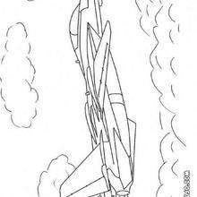 Dibujo avión de caza