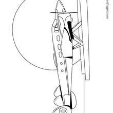 Dibujo de un hidro-avi�n - Colorear - VEHICULOS: Dibujos para colorear - Dibujos de aviones y helic�pteros
