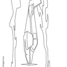 Dibujo de un avi�n de helice - Colorear - VEHICULOS: Dibujos para colorear - Dibujos de aviones y helic�pteros