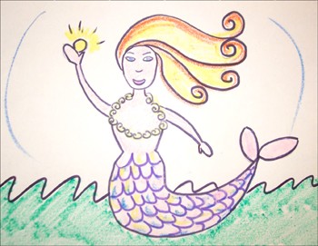 Aprender a dibujar : Dibuja una sirena