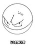 Dibujo Pokemon Voltorb - Dibujos para Colorear y Pintar - Dibujos para colorear MANGA - Dibujos para colorear POKEMON - Dibujos para colorear POKEMON ELECTRICO