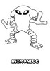  Dibujo Pokemon Hitmonlee - Colorear - Dibujos para colorear PERSONAJES FAMOSOS - Dibujos para colorear POKEMON - Dibujos para pintar POKEMON LUCHA