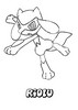 Dibujo Pokemon Riolu - Colorear - Dibujos para colorear PERSONAJES FAMOSOS - Dibujos para colorear POKEMON - Dibujos para pintar POKEMON