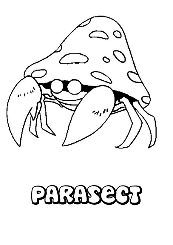 Dibujos para colorear pokemon parasect - es.hellokids.com