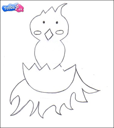Aprender a dibujar : Pollito de Pascua