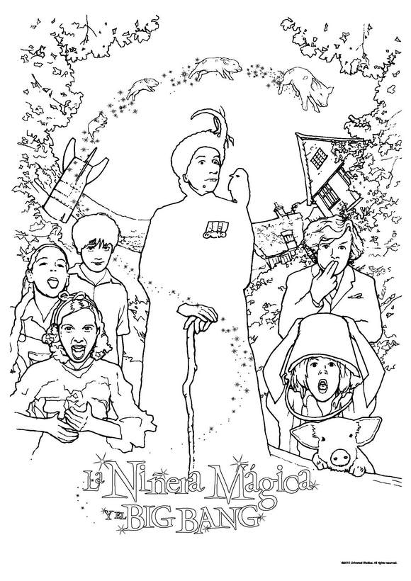 nanny mcphee coloring pages - photo #3
