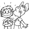 Dibujos para colorear BESOS