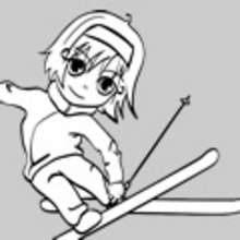 Dibujos de DEPORTES DE INVIERNO para colorear - Dibujos para colorear DEPORTES - Dibujos para Pintar y Colorear