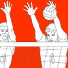 Dibujos de VOLEIBOL para colorear - Dibujos para colorear DEPORTES - Dibujos para Pintar y Colorear