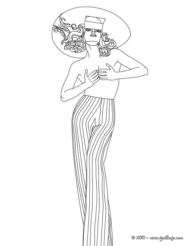 lady gaga coloring pages to print - photo #36