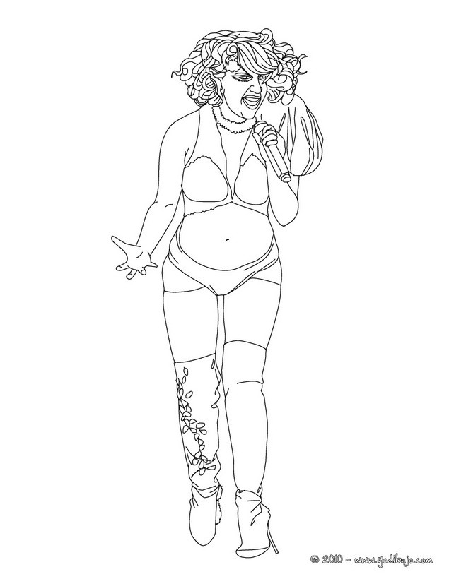 lady gaga coloring pages to print - photo #6