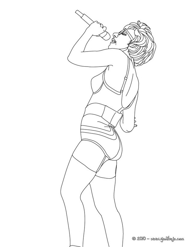 lady gaga coloring pages to print - photo #10
