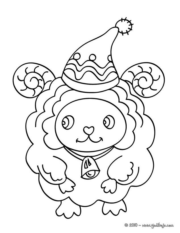 dibujos ovejas navidad