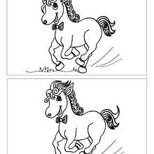 CABALLO busca las 5 diferencias