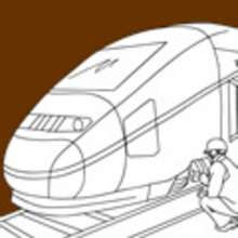 Dibujos para colorear los TRENES - Dibujos para colorear MEDIOS DE TRANSPORTE - Dibujos para Colorear y Pintar