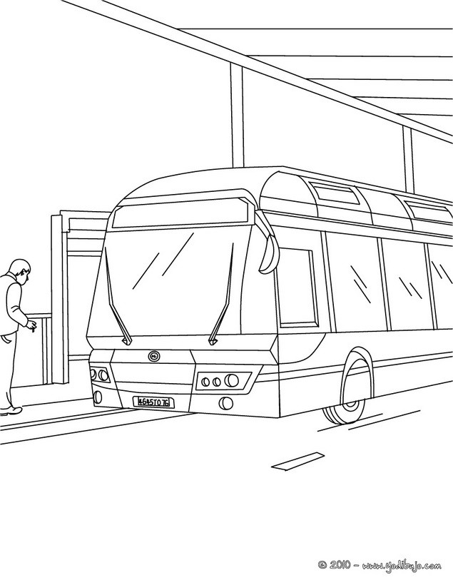Dibujos Para Colorear Autobus Ingles Eshellokidscom