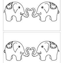 ELEFANTES CORAZON busca las 12 diferencias