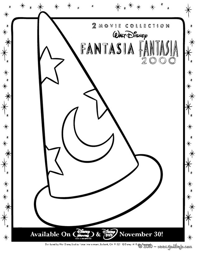 magic hat coloring pages - photo #13