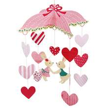 Mobil CONEJOS y CORAZONES - Manualidades para niños - SAN VALENTIN manualidades infantiles - Regalos para SAN VALENTIN