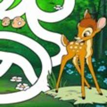 Juego infantil : Juego de laberinto BAMBI
