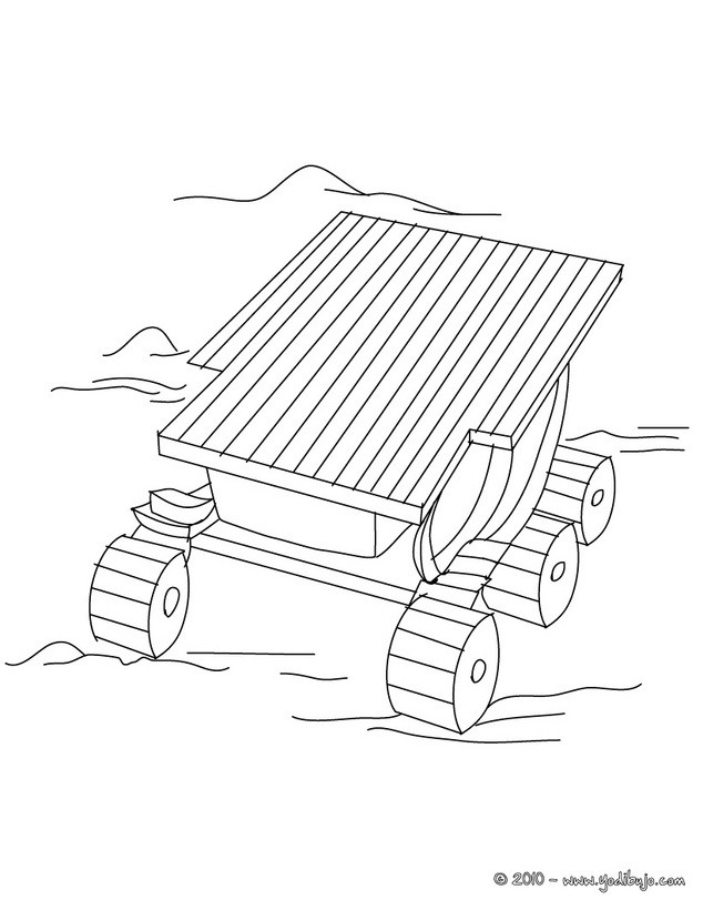 Dibujo para colorear ELEMENTO DEL COHETE