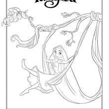 Dibujos Para Colorear Rapunzel Y Pascal Es Hellokids Com