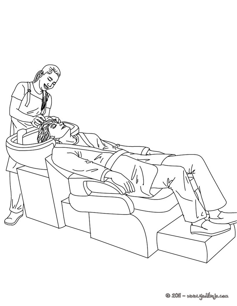 haircut coloring pages - photo #20