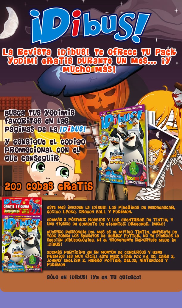 Revista ¡Dibus! 139: Halloween con 200 cobas gratis