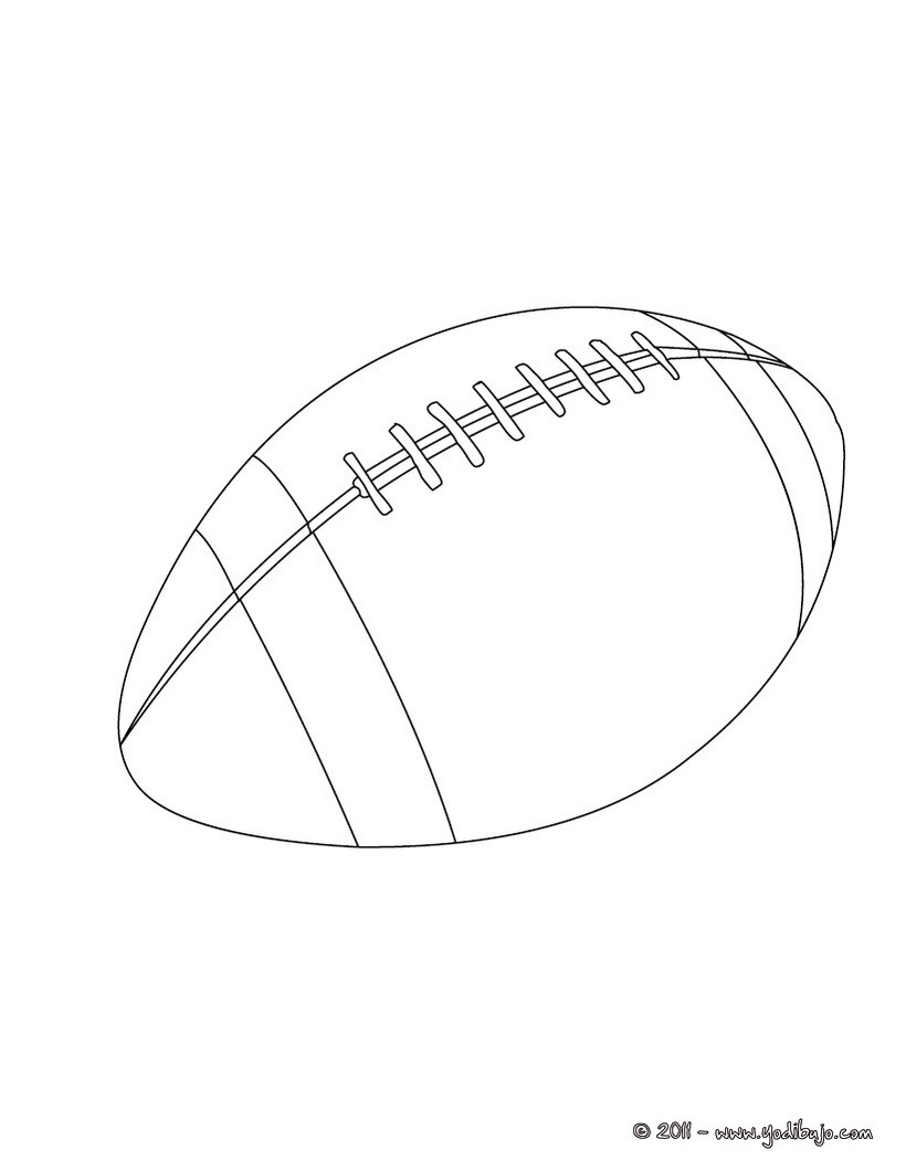 Dibujos Para Colorear Una Pelota De Rugby 4058