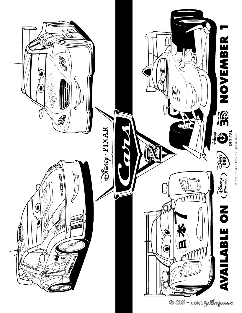 Dibujos Para Colorear De Cars 16 Paginas Disney Para Imprimir