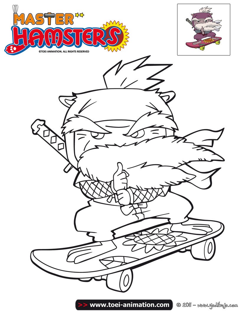 Dibujo de CHIEF para colorear Master Hamsters