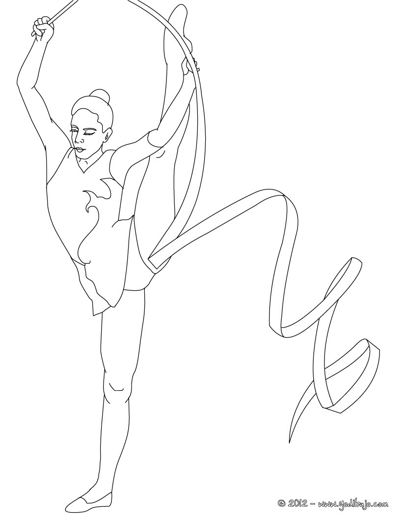 Dibujos de gimnastas para imprimir - Imagui