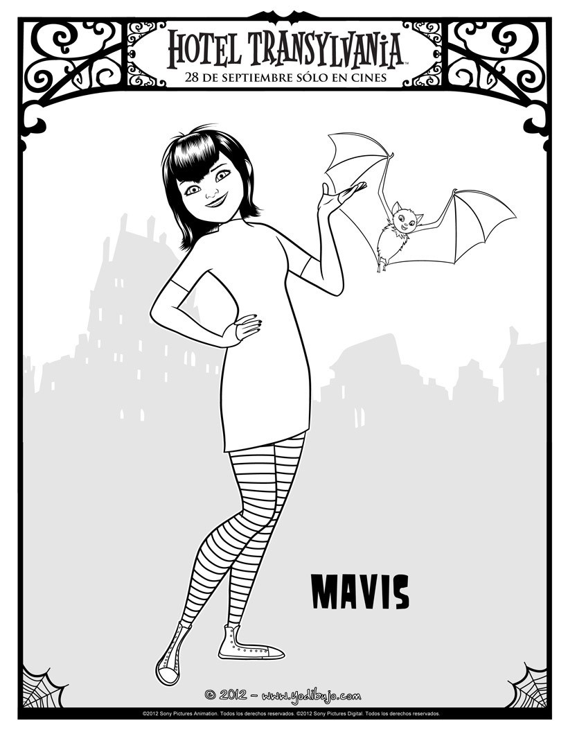 Dibujos para colorear mavis - es.hellokids.com