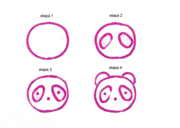 Aprender a dibujar oso panda 
