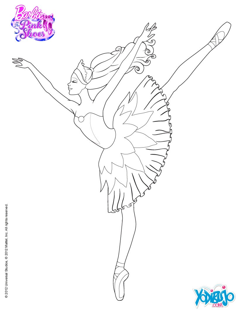 Dibujos Para Colorear Bailarina Con Las Zapatillas Magicas Es