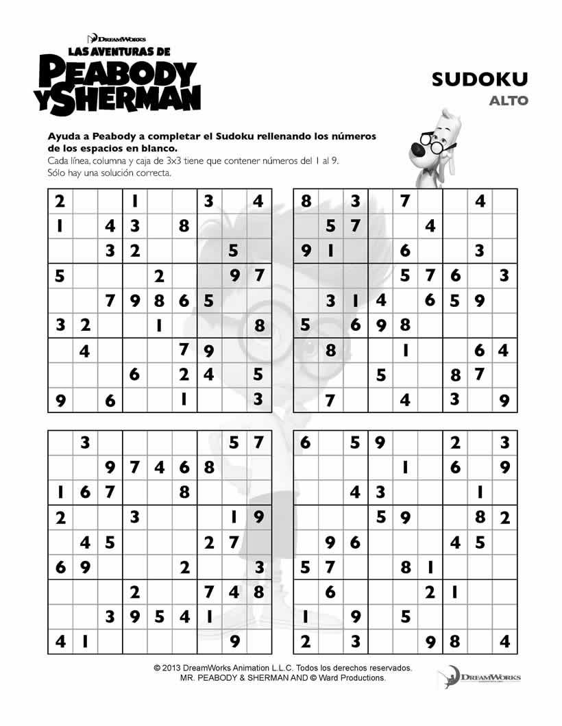 Juegos Gratuitos De Sudoku Experto Con Peabody Es hellokids