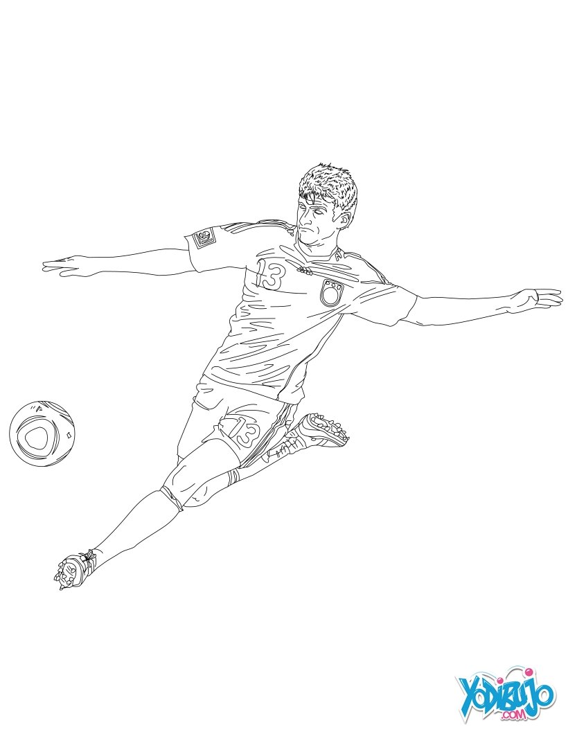 Dibujos para colorear thomas muller