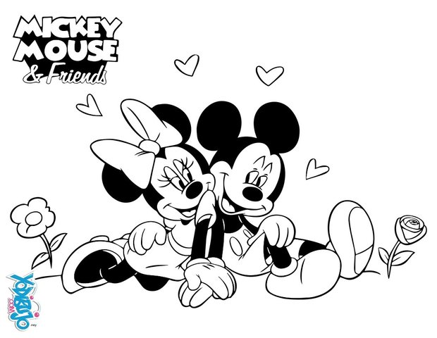 Dibujos Para Colorear Mickey Y Minnie Es Hellokids Com Mas de 20.000 diseños adecuados para imprimirlos en folio a4 minni mouse es un personaje de dibujos animados, de los estudios walt disney pictures. hellokids