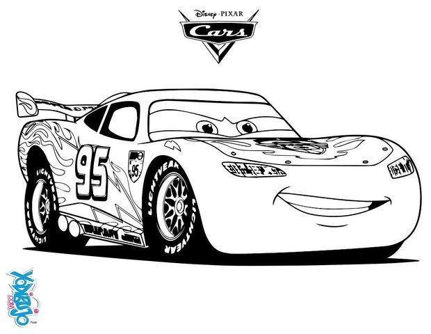 Dibujos para colorear el campeón rayo mcqueen - es.hellokids.com